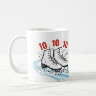 Caneca De Café Patinador Artístico com cartões de pontuação - Can