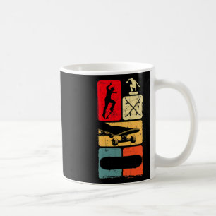 Caneca De Café Patinador Retro Patinação Skate Patinador