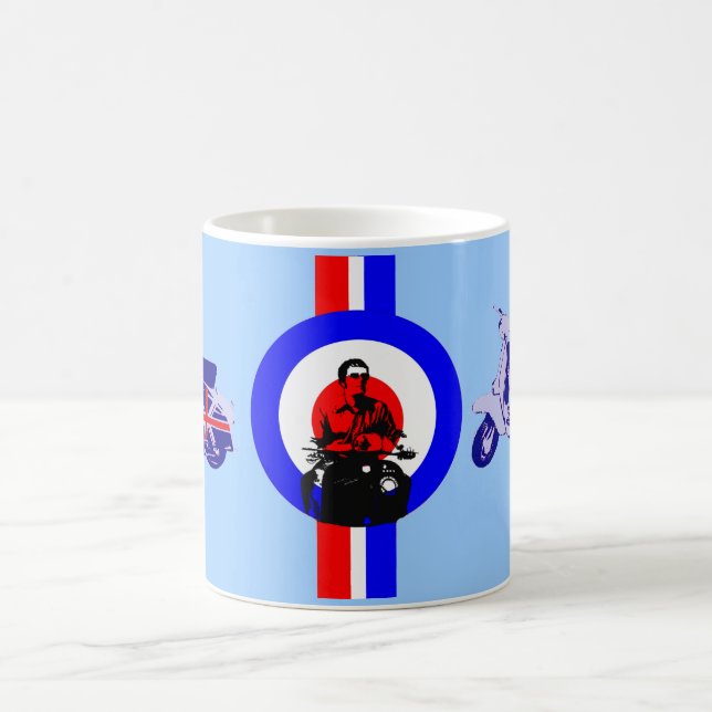 Caneca De Café Patinete BRITÂNICO (Centro)