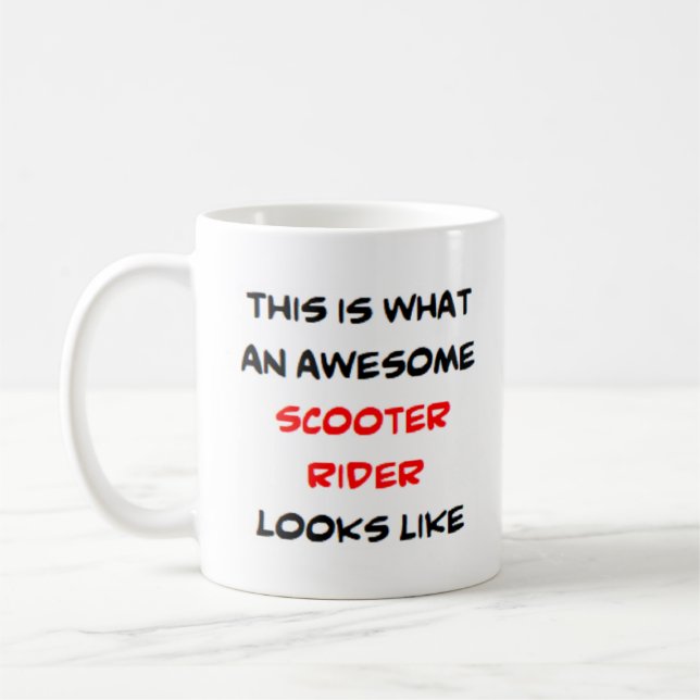 Caneca De Café patinete cavaleiro, incrível (Esquerda)