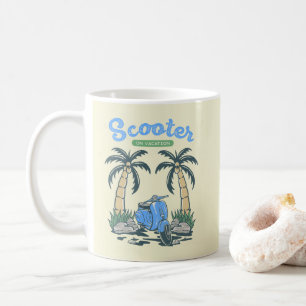 Caneca De Café Patinete de Férias