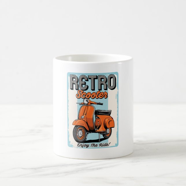 Caneca De Café Patinete Retroativo (Centro)