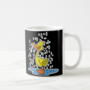 Caneca De Café patinho fofo na chuva