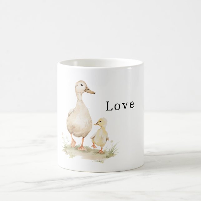 Caneca De Café Patinhos de Mãe Amarela (Centro)