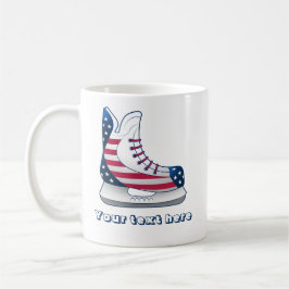 Caneca De Café Patins de Hóquei dos EUA