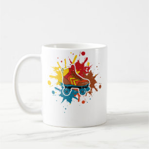 Caneca De Café Patins De Patinação De Meninas Wo 80S