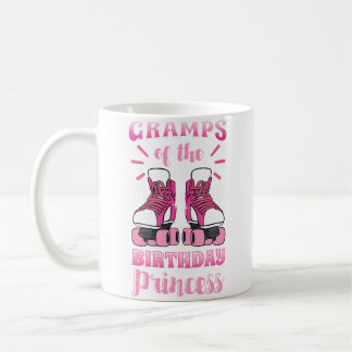 Caneca De Café Patins De Patinação Do Vovô Da Princesa De Anivers