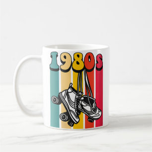 Caneca De Café Patins de Roller Disco Hippie dos Anos 80