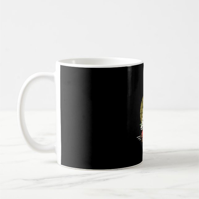 Caneca De Café Patins Ghost Turtle Design de Halloween_1 (Esquerda)