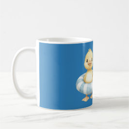 Caneca De Café Pato Amarelo Azul Fica Feliz