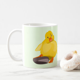 Caneca De Café Pato amarelo bonito
