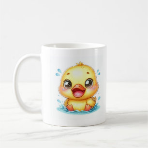 Caneca De Café Pato amarelo-cúmulo
