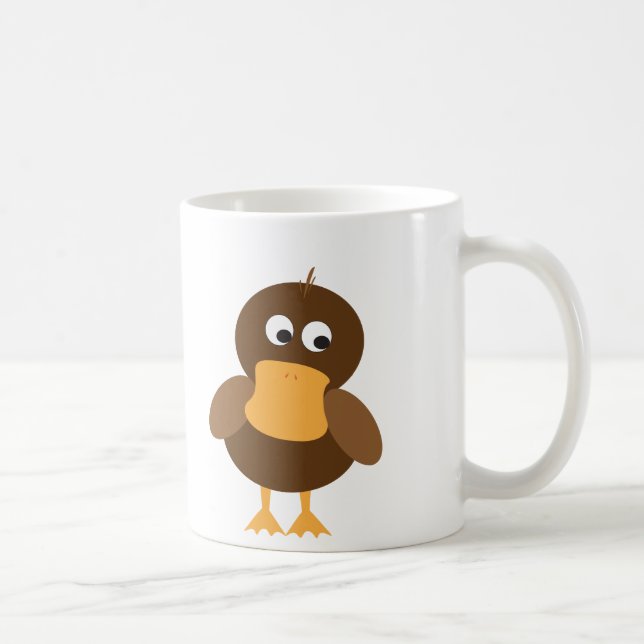 Caneca De Café Pato castanho-branco (Direita)