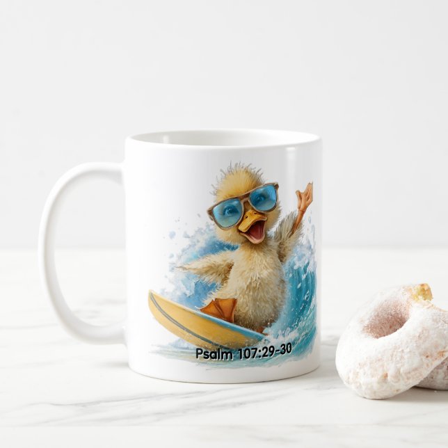 Caneca De Café Pato Compartilhando a Palavra ** (Com Donut)
