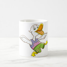 Caneca De Café Pato de desenho animado dançante engraçado amante