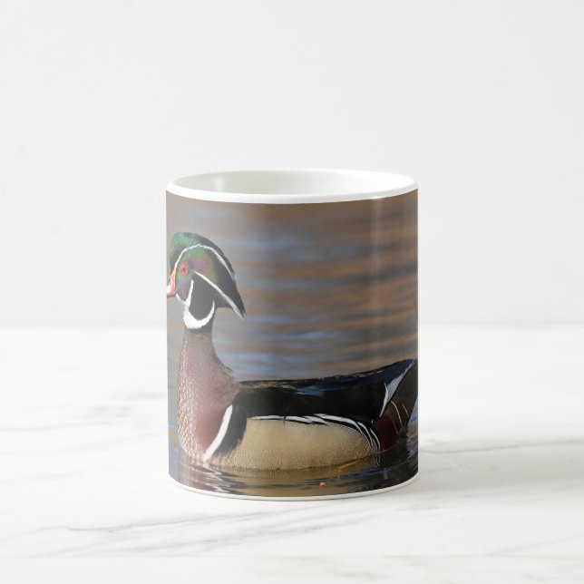 Caneca De Café Pato de Madeira Masculina (Centro)
