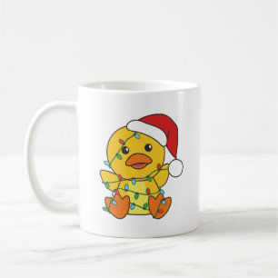 Caneca De Café Pato de Natal Pato Pato de Natal Animais Feriados