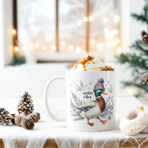 Caneca De Café Pato de Víblias de inverno -