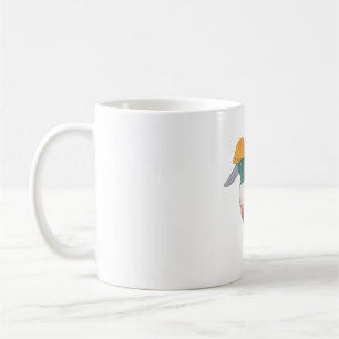 Caneca De Café Pato do norte Shoveler com chapéu de duro