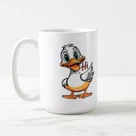 Caneca De Café Pato engraçado