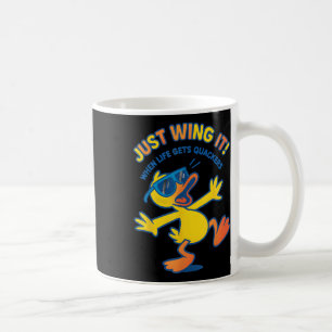 Caneca De Café Pato Engraçado Camisa Engraçada Citando Camisetas