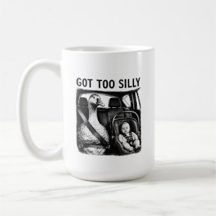 Caneca De Café Pato Muito Silly Goose Cinto de Segurança Bebê Ass