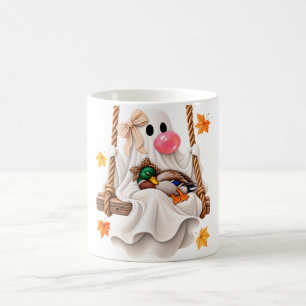 Caneca De Café Pato-real Coquete Fantasma Balanço Outono Dia das
