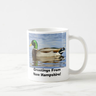 Caneca De Café Pato selvagem, cumprimentos de New Hampshire!