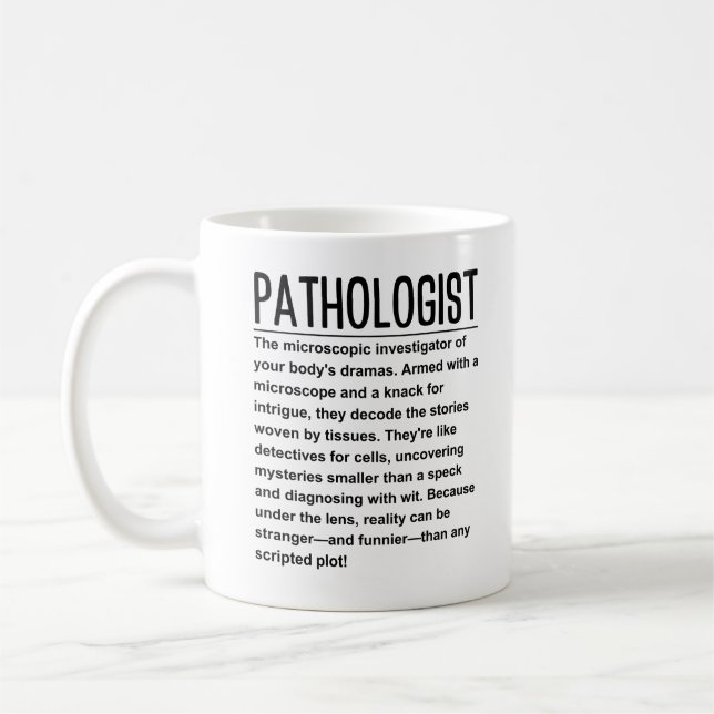 Caneca De Café Patologista (Esquerda)