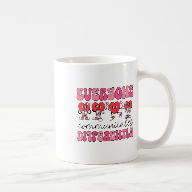 Caneca De Café Patologista da Linguagem da Fala de Doces Comuniqu (Direita)