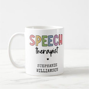 Caneca De Café Patologista de Fala do SLP Personalizado