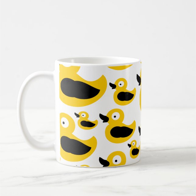 Caneca De Café Patos-amarelos-brancos (Esquerda)