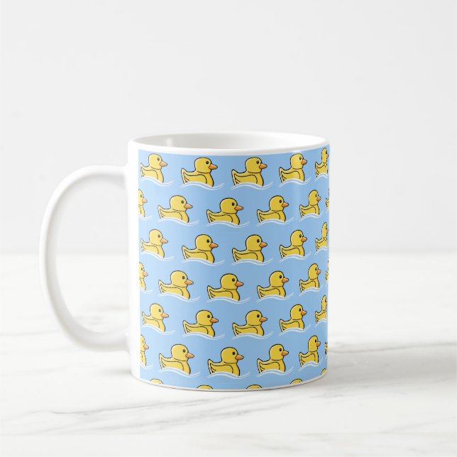 Caneca De Café Patos de Borracha Felizes (Esquerda)