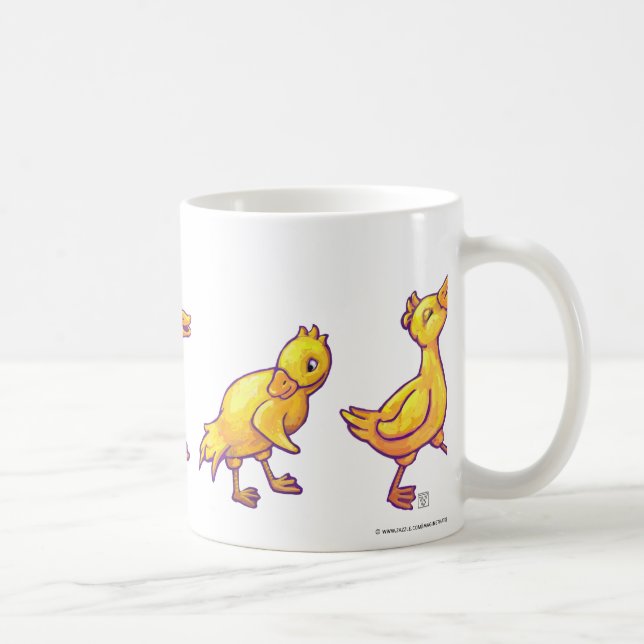 Caneca De Café Patos em uma Row Mug (Direita)