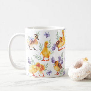 Caneca De Café Patos pequenos amarelos