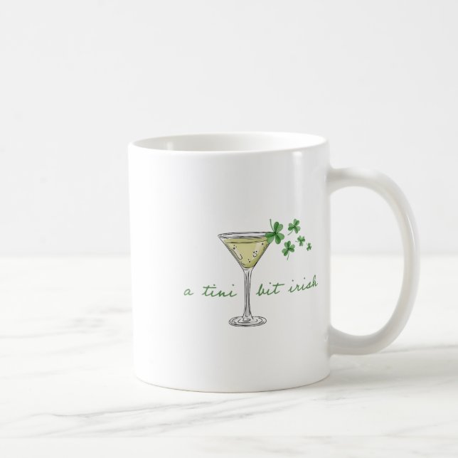 Caneca De Café Patricks Martini Irish Baby A Tini Bit Irish L (Direita)