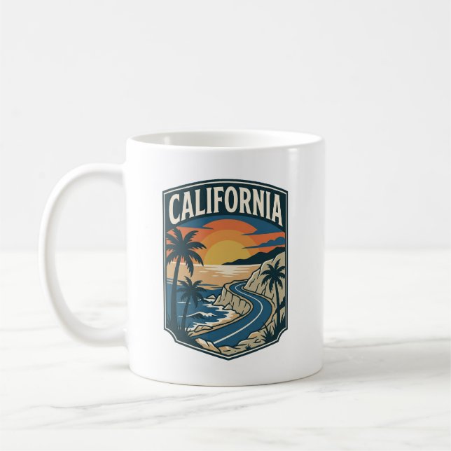Caneca De Café Patrimônio Costeiro da Califórnia (Esquerda)