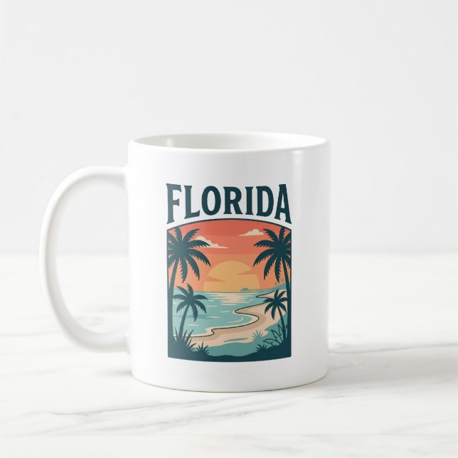 Caneca De Café Patrimônio Costeiro da Flórida (Esquerda)