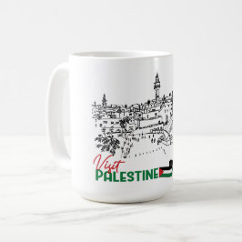 Caneca De Café Patrimônio e Esperança Palestinianos