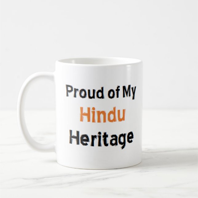 Caneca De Café patrimônio hindu (Esquerda)