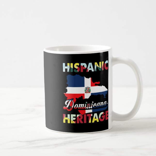 Caneca De Café Patrimônio Hispânico Mês da Bandeira da República  (Direita)