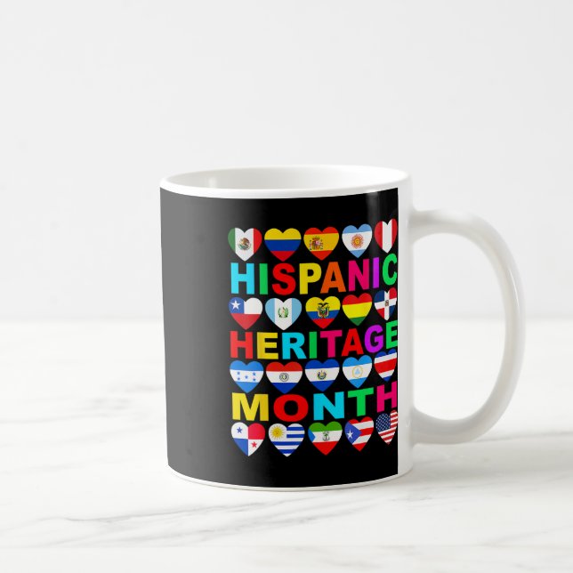 Caneca De Café Patrimônio Hispânico Mês dos Países Latinos Nacion (Direita)