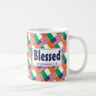 Caneca De Café Patrimônio Irlandês-Americano Personalizado BESSED