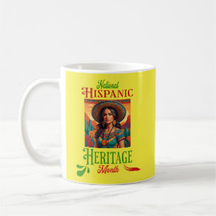Caneca De Café Patrimônio Nacional Hispânico Mês