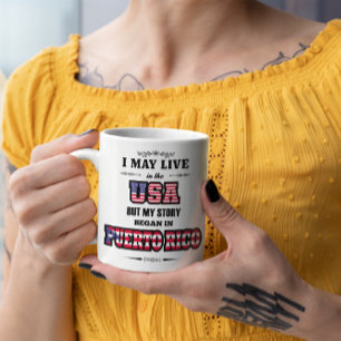 Caneca De Café Patrimônio porto-riquenho Porto RIco EUA Citação