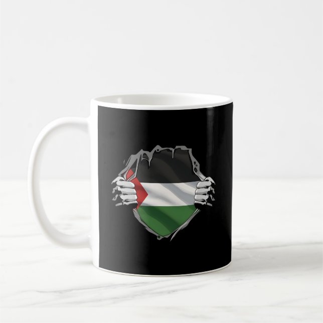Caneca De Café Patrimônio Super Palestino Ortodia Palestina Raíze (Esquerda)