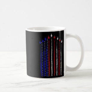 Caneca De Café Patriot Julho 4º Voo Jets Avião Usa Flag Ki
