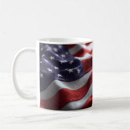 Caneca De Café patriota acenando bandeira americana Coffee Mug