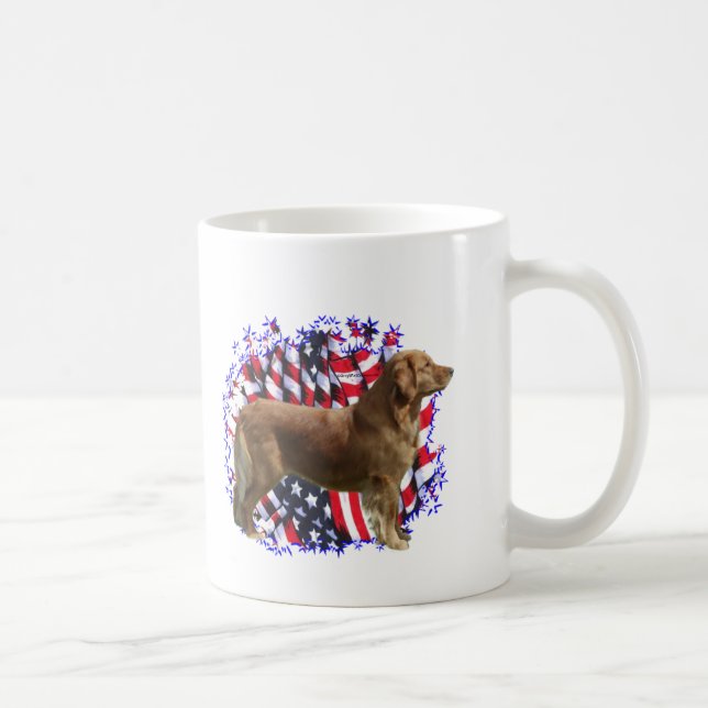 Caneca De Café Patriota do ouro Retriever (Direita)