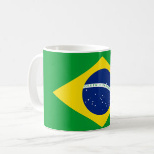 Caneca De Café Patriotic Brazil Flag mug -